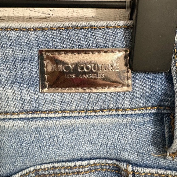 Juicy Couture Light Blue Ankle Jeans Size 6 Stretchy Waist Low Rise - Picture 9 of 13